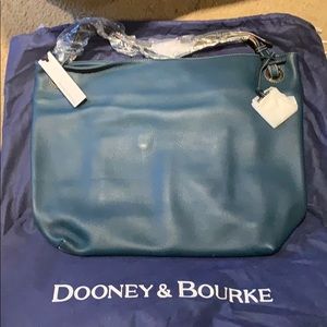 Dooney & Bourke Large Grommet Tote Bag Purse Teal
